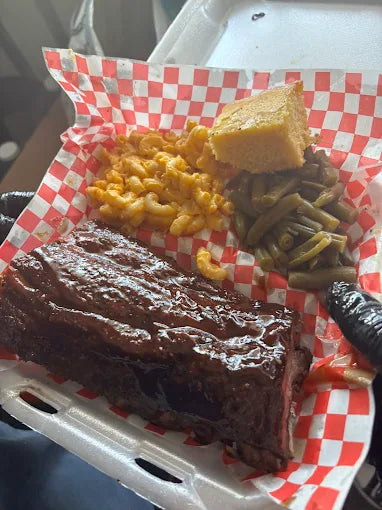 Ribs Meal w/2 Sides & Homemade sweet cornbread